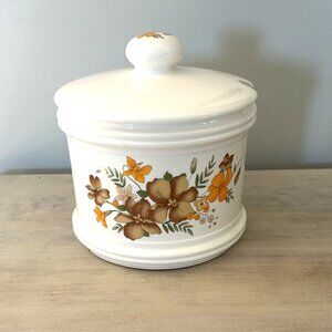 Vintage Retro Floral Decor Ceramic Storage Cannister